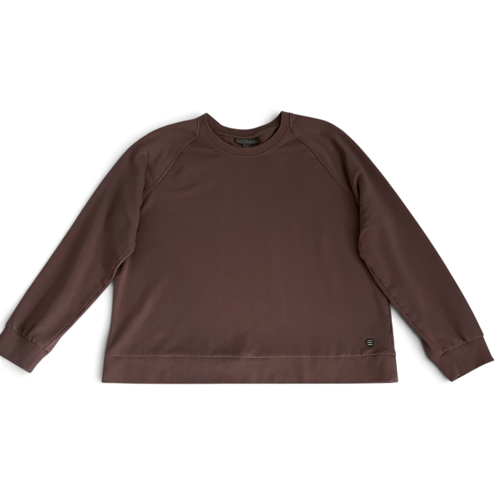 Free Fly Womens XL Plum Bamboo Lightweight Fleece Crewneck Sweatshirt Pullover